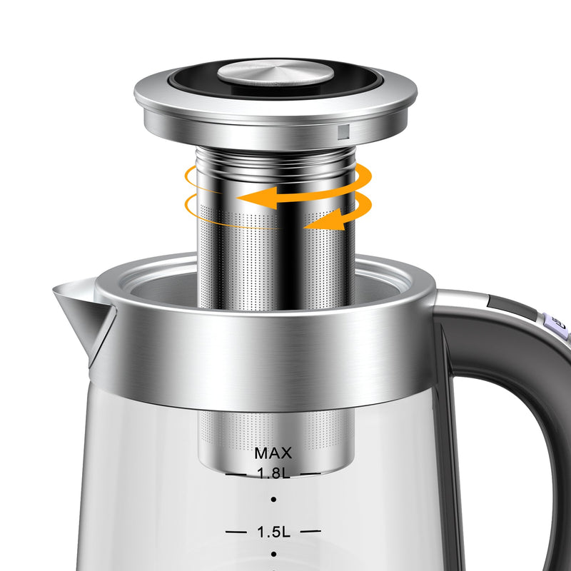 GAOMON Electric Kettle KB1 1.8L Glass Keep Warm Tea Kettle