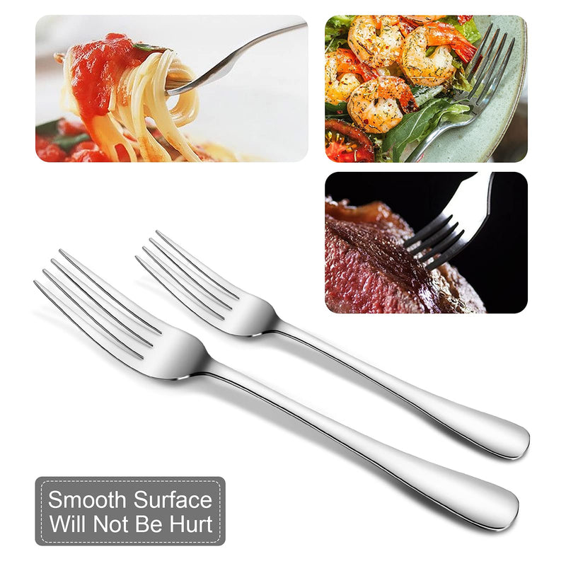 GAOMON 48 Piece S592 Stainless Steel Silverware Set with Steak Knives