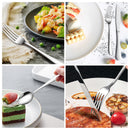 GAOMON 24 Piece S592 Stainless Steel Silverware Set with Steak Knives