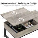 GAOMON Lift Top Coffee Table with Hidden Storage - Grey