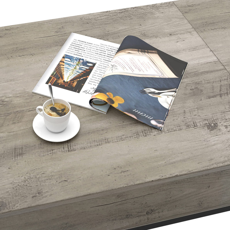 GAOMON Lift Top Coffee Table with Hidden Storage - Grey