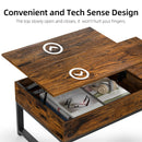 GAOMON Lift Top Coffee Table with Hidden Storage - Vintage