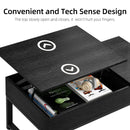 GAOMON Lift Top Coffee Table with Hidden Storage - Black