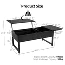 GAOMON Lift Top Coffee Table with Hidden Storage - Black