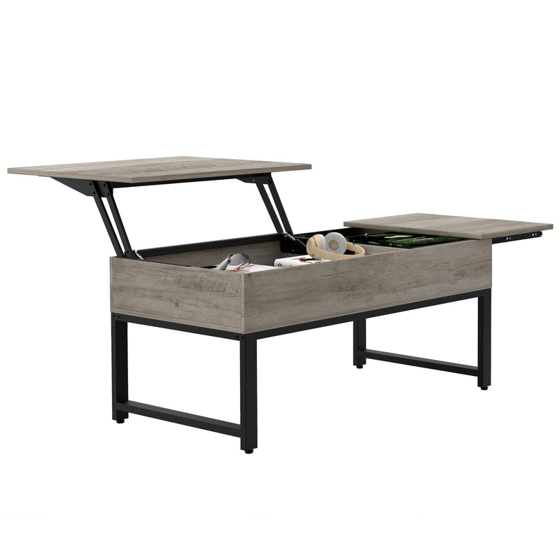 GAOMON Lift Top Coffee Table with Hidden Storage - Vintage