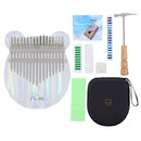 GAOMON Kalimba Acrylic 17 Key Transparent Thumb Piano - Rainbow Bear Shape