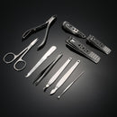 GAOMON 10 in 1 Stainless Steel Manicure Pedicure Ear pick Nail-Clippers Set