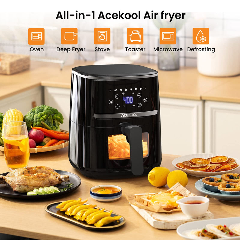 GAOMON Air Fryer Oven 4.5L With Silicone Liner And Rapid Air Circulation