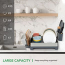 GAOMON Dish Drying Rack Stainless Steel Dish Rack Drainers for Kitchen Counter