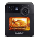 GEEK CHEF 14.7QT Air Fryer Toaster Oven 4 Slice Convection Airfryer 1700W Countertop Oven Silver