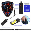 GAOMON Halloween Mask 2 colors Scary LED Mask for Halloween Cosplay Costume