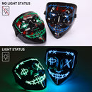 GAOMON Halloween Mask 2 colors Scary LED Mask for Halloween Cosplay Costume with Gloves