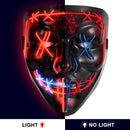 GAOMON Halloween Mask 2 colors Scary LED Mask for Halloween Cosplay Costume