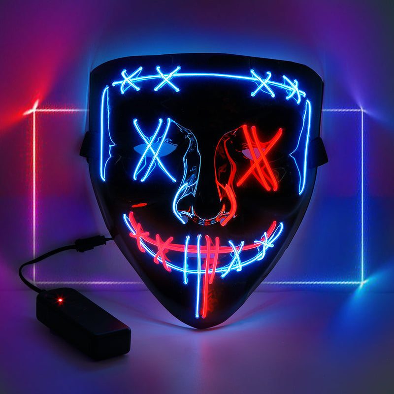 GAOMON Halloween Mask 2 colors Scary LED Mask for Halloween Cosplay Costume