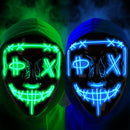 GAOMON Halloween Mask 2 colors Scary LED Mask for Halloween Cosplay Costume with Gloves