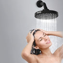 GAOMON Rainfall Shower Head High Pressure 360° Adjustable - Matte Black