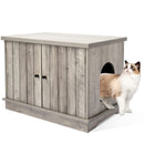 GAOMON Cat Litter Box Enclosure Hidden Wooden Cat House
