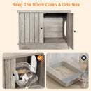GAOMON Cat Litter Box Enclosure Hidden Wooden Cat House