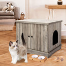 GAOMON Cat Litter Box Enclosure Hidden Wooden Cat House