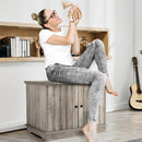 GAOMON Cat Litter Box Enclosure Hidden Wooden Cat House