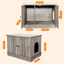 GAOMON Cat Litter Box Enclosure Hidden Wooden Cat House