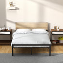 GAOMON Full Size Bed Frame with Wood Headboard