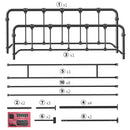 GAOMON Full Size Metal Bed Frame Platform Bed