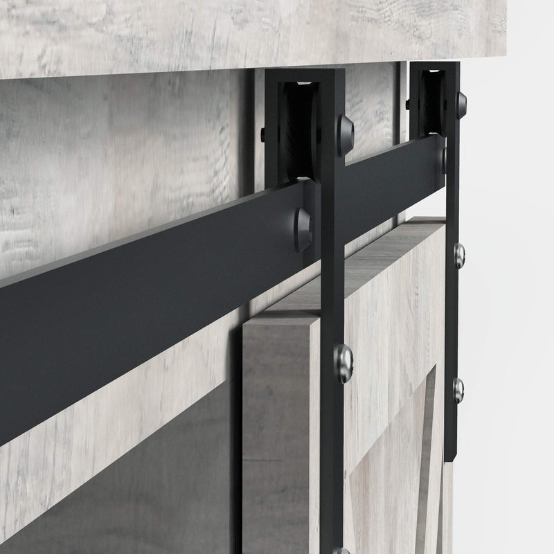 GAOMON Modern Farmhouse Sliding Barn Door TV Stand