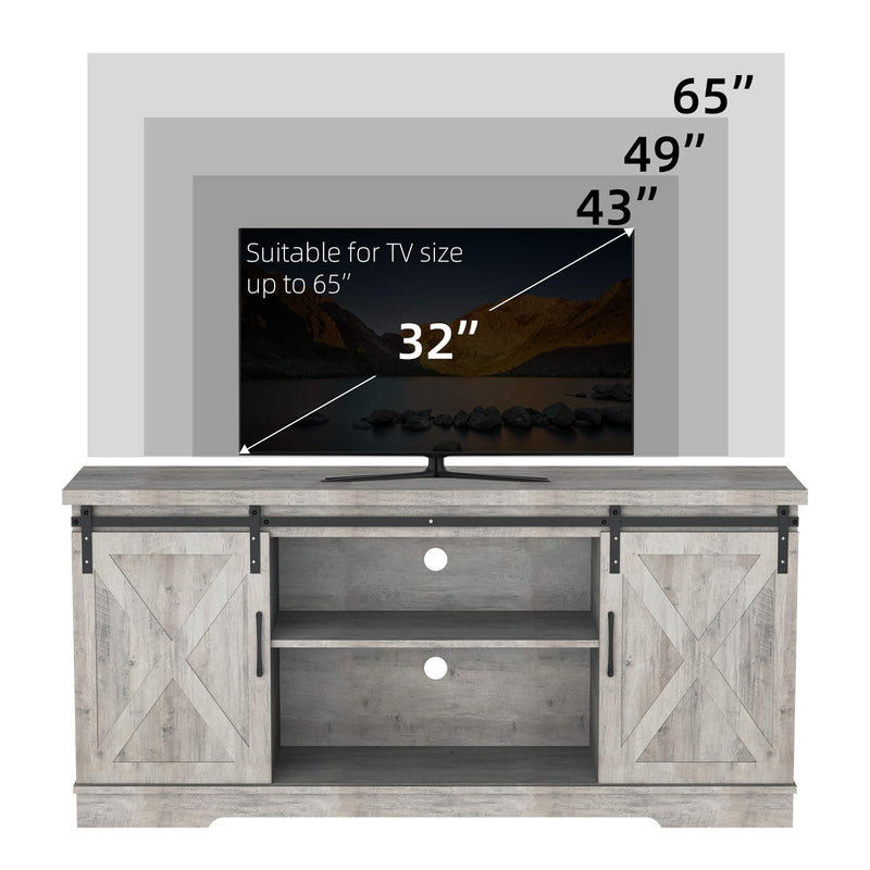 GAOMON Modern Farmhouse Sliding Barn Door TV Stand