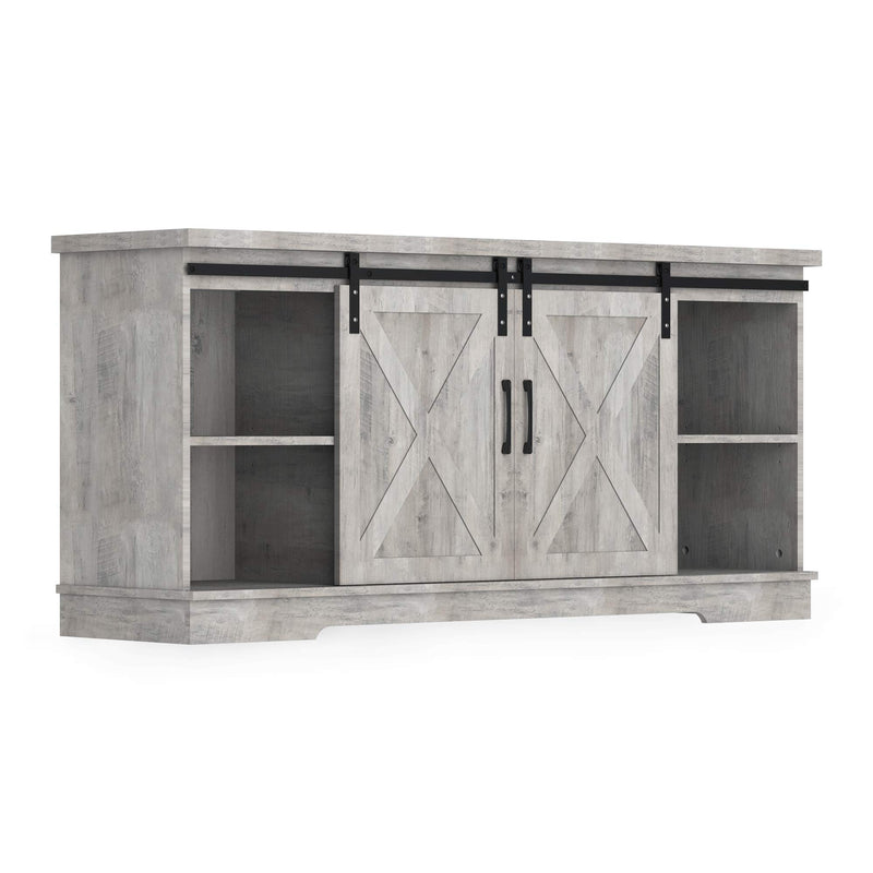 GAOMON Modern Farmhouse Sliding Barn Door TV Stand