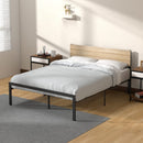 GAOMON Queen Size Bed Frame with Wood Headboard