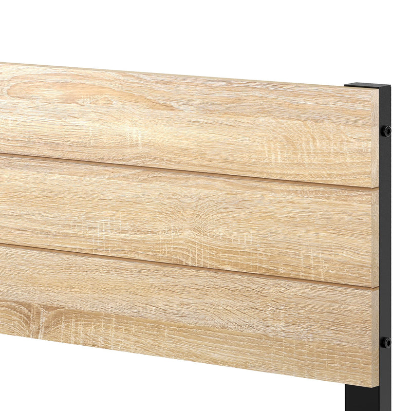 GAOMON Queen Size Bed Frame with Wood Headboard