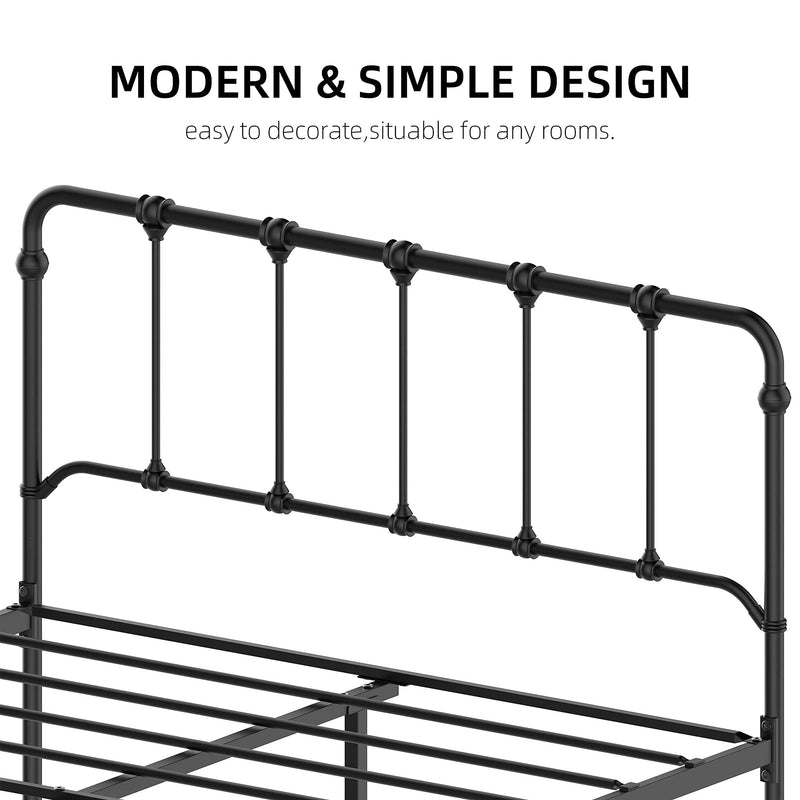 GAOMON Queen Size Metal Bed Frame Platform Bed