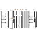 GAOMON Queen Size Metal Bed Frame with Victorian Headboard