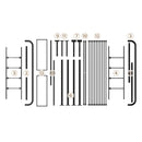 GAOMON Twin Size Metal Bed Frame with Victorian Headboard