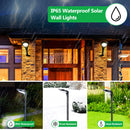 GAOMON 4 PACK Solar Landscape Path Lights LED Garden Spotlight Lights