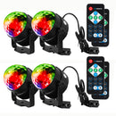 GAOMON 4PCS Portable LED Disco Crystal Ball Party Lights