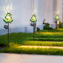 GAOMON Metal Frog Garden Decor Solar Lights Outdoor Lights