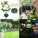 GAOMON Metal Frog Garden Decor Solar Lights Outdoor Lights