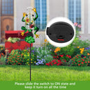 GAOMON Metal Solar Frog Rain Gauge Outdoor Decorative