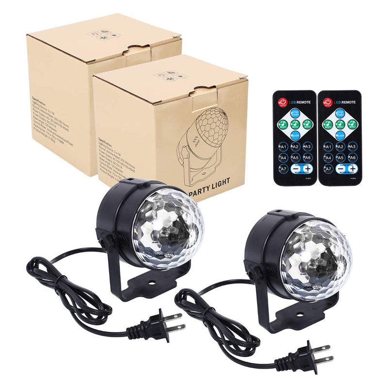 GAOMON 4Pcs Party Disco Ball Lights Sound Activated Strobe Lights