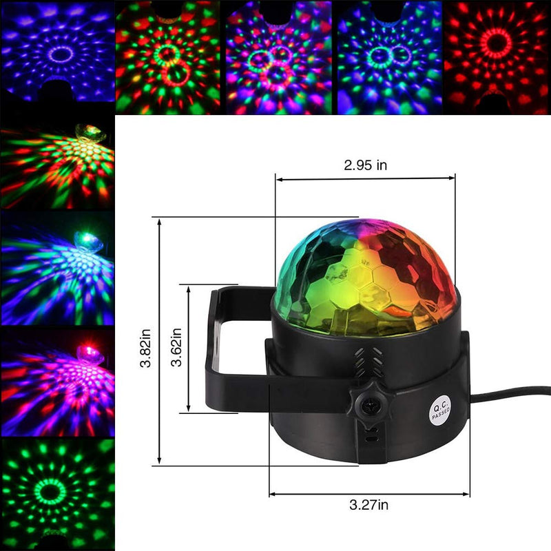 GAOMON 4Pcs Party Disco Ball Lights Sound Activated Strobe Lights