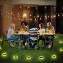 GAOMON Solar Disk Lights 12LED IP65 Waterproof Solar Ground Lights