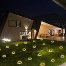 GAOMON Solar Disk Lights 12LED IP65 Waterproof Solar Ground Lights