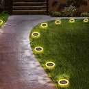 GAOMON Solar Disk Lights 12LED IP65 Waterproof Solar Ground Lights