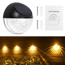 GAOMON 8 Packs Solar Fence Post Lights for Garden Yard