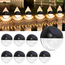 GAOMON 4 Packs Solar Fence Post Lights for Garden Yard