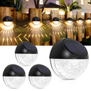 GAOMON 8 Packs Solar Fence Post Lights for Garden Yard