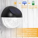 GAOMON 4 Packs Solar Fence Post Lights for Garden Yard