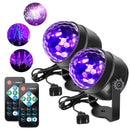 GAOMON 2Pcs UV Black Light 6W LED Disco Ball Party Lights